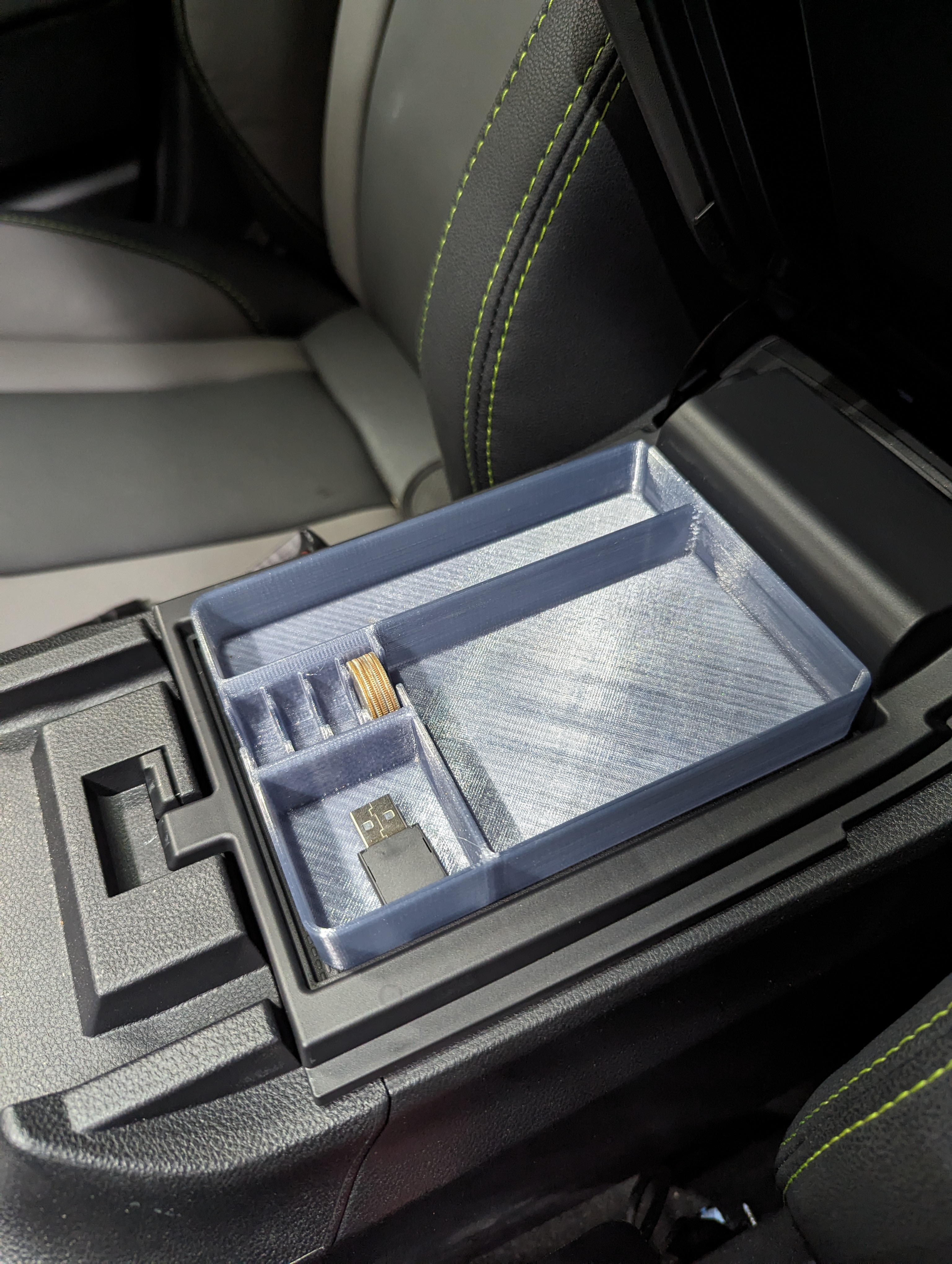 Gen 6 Subaru Outback armrest console tray