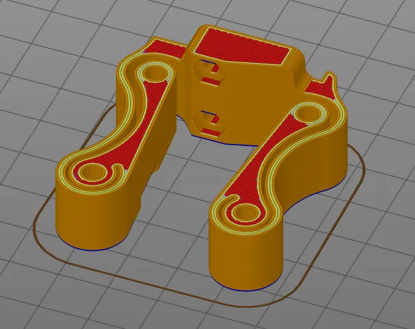 Y Axis Motor Mount P3Steel with Compliant Damper