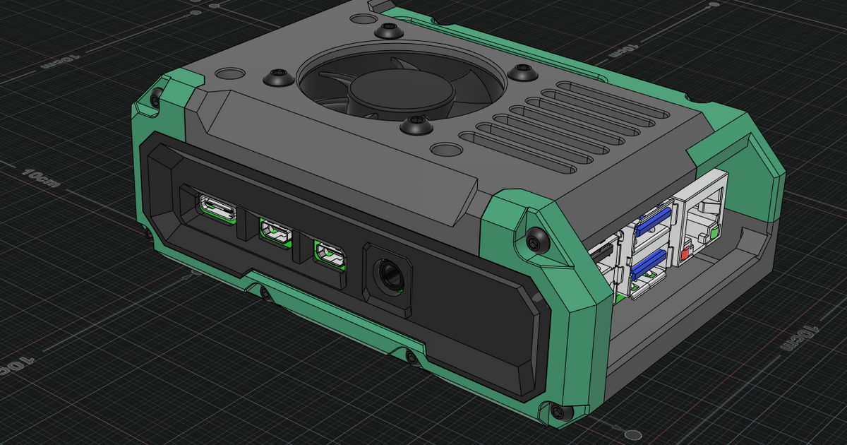 Raspberry Pi 4 Case By Squirrelbrain Download Free Stl Model