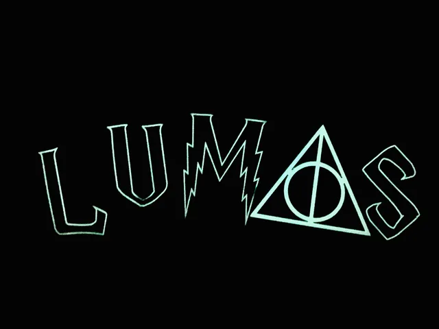 Lumos / Deathly Hallows wall fanart (Harry Potter)