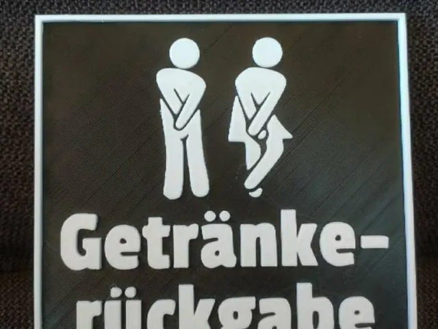 Getränke Rückgabe - Lustiges Wc-Schild
