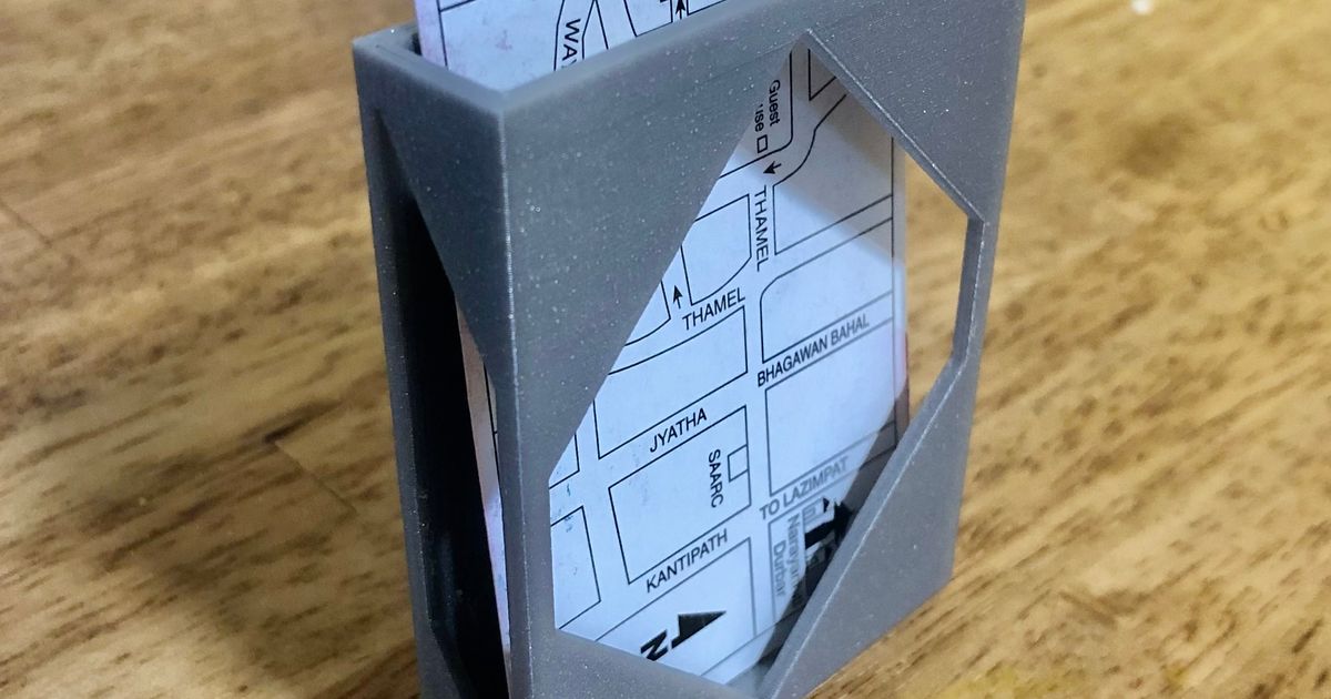 Belt Clip Business Card Holder by sifi Download free STL model