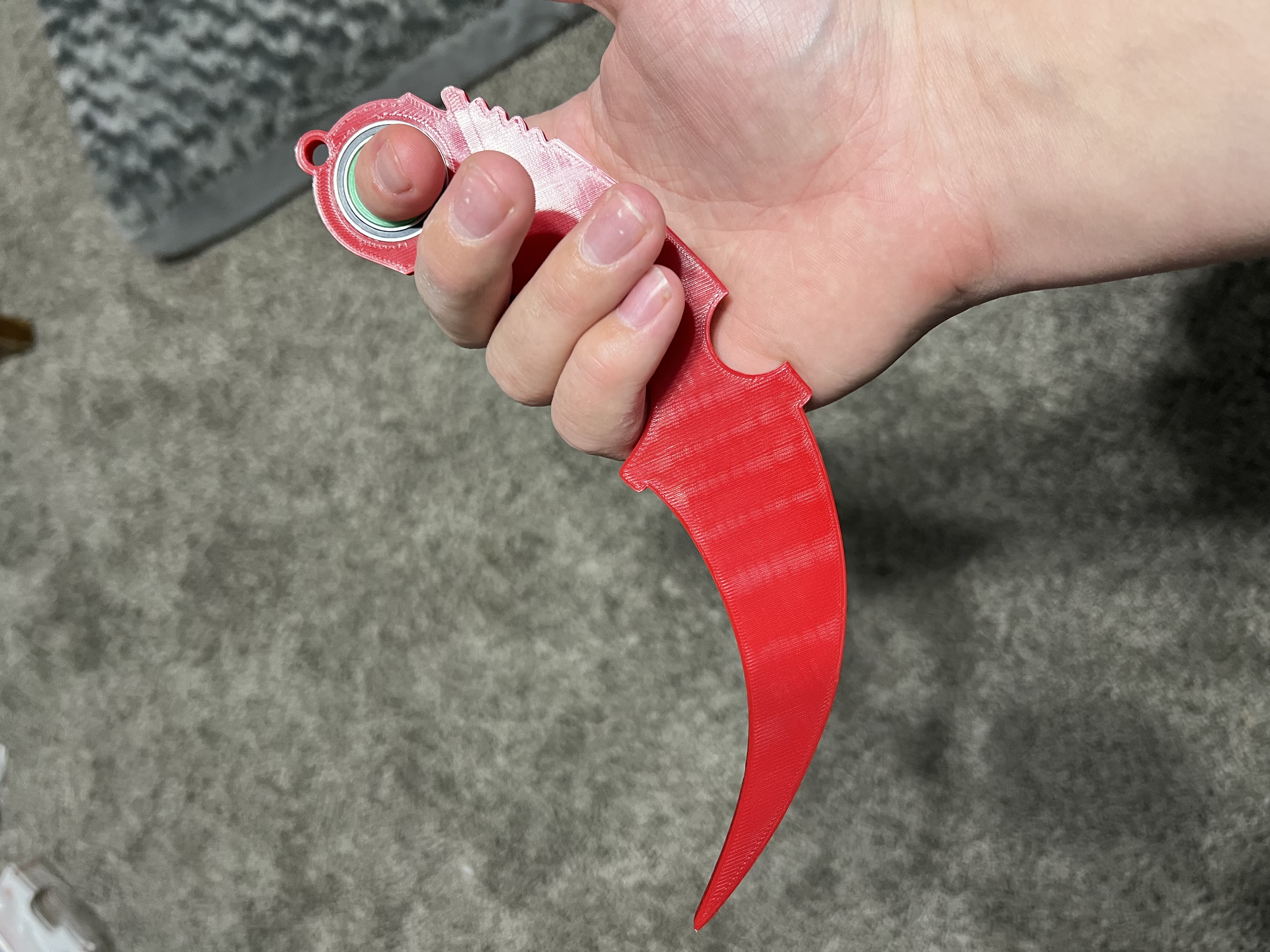 karambit Keychain Spinner Full size