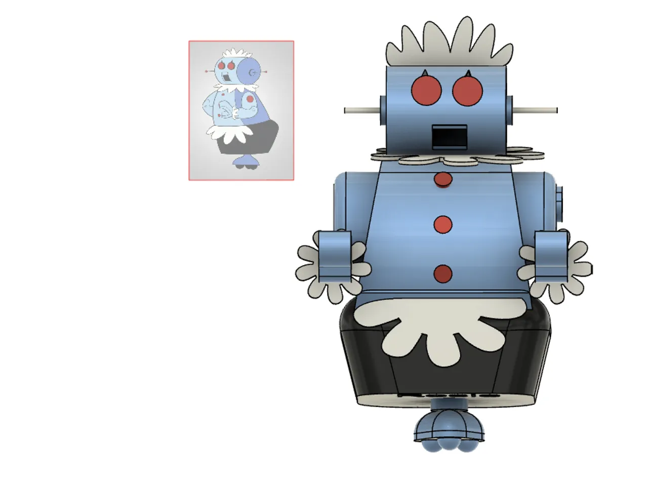 Rosie the Robot Card Holder (The Jetsons's maid robot) by Tom Anderson (The  Real NEO) | Download free STL model 