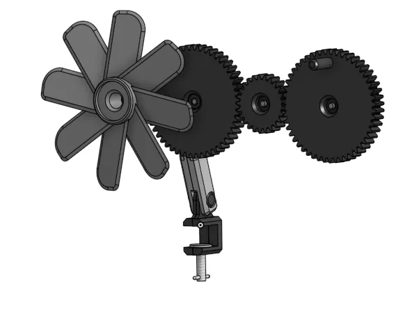 modular + mechanical desk fan!