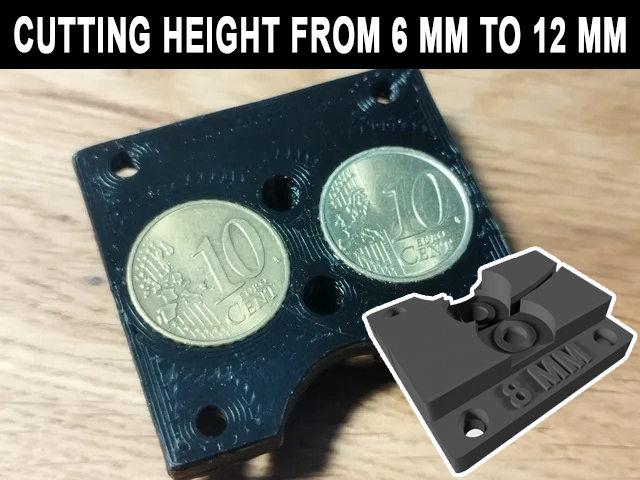 The Recreator 3D  - Community bottle cutter 6mm to 12mm for 10 or 2 cent coins · EURO