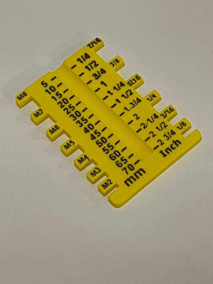 Metric and Imperial Screw Measurement Tool by Cowen Prints | Download ...