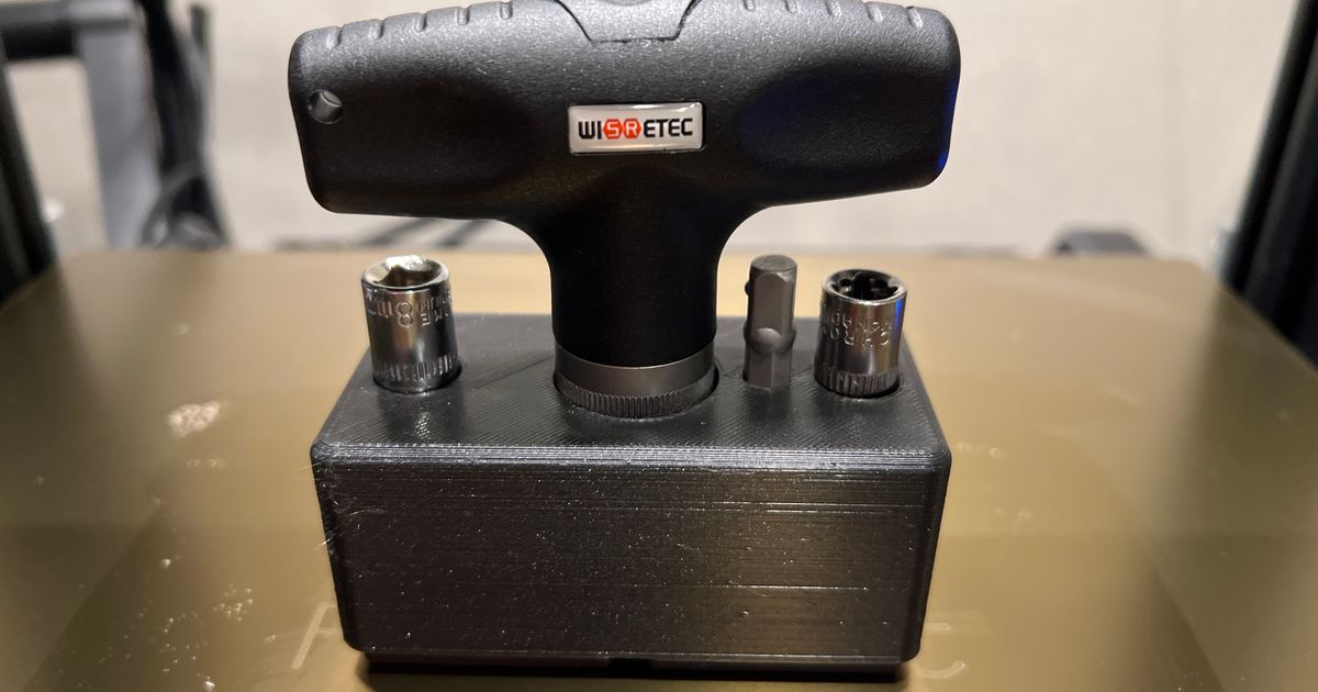 Gridfinity Nozzle Torque Wrench Bin by Tecknishen Download free STL