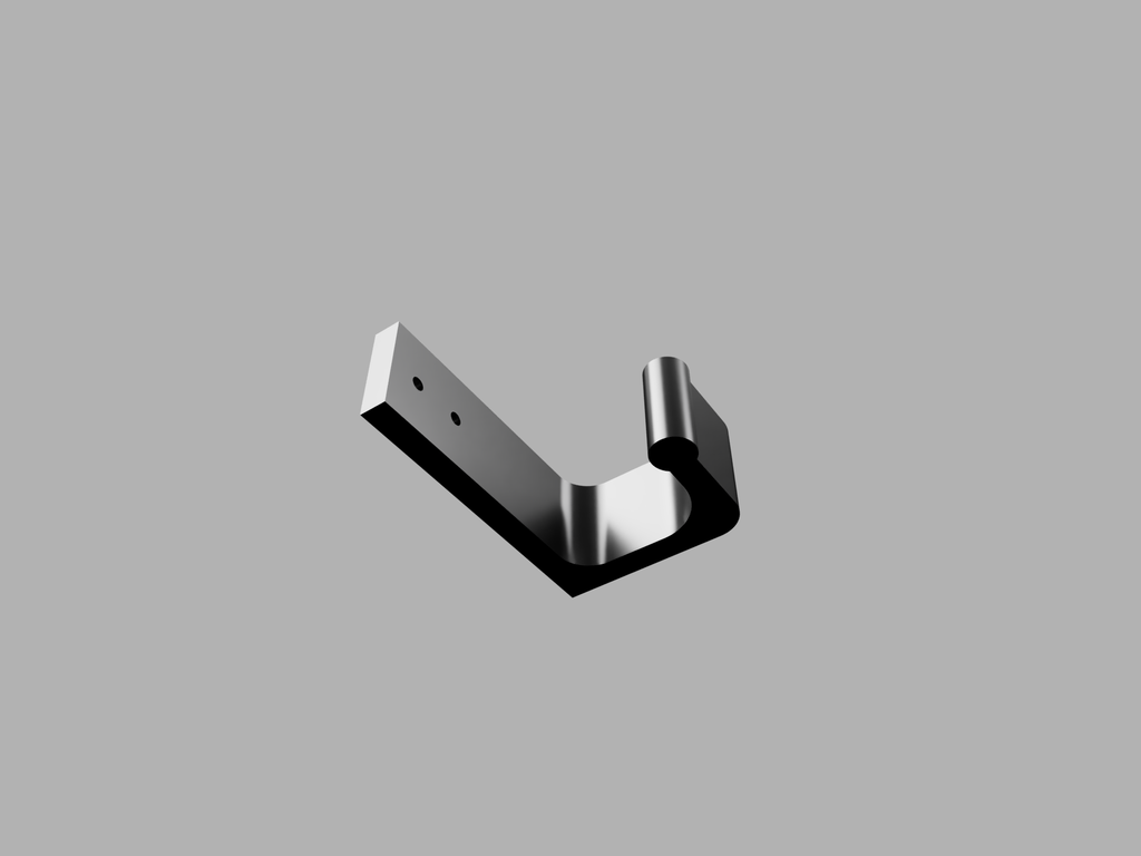Miniatura 2 do modelo 3D Simple Strong Headset Wall Mount