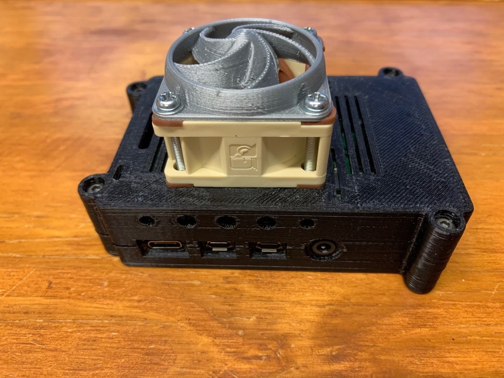 Raspberry Pi 4b With Camera Slot 40mm Fan Well Vented Case By Computerjohn Download Free Stl 9223