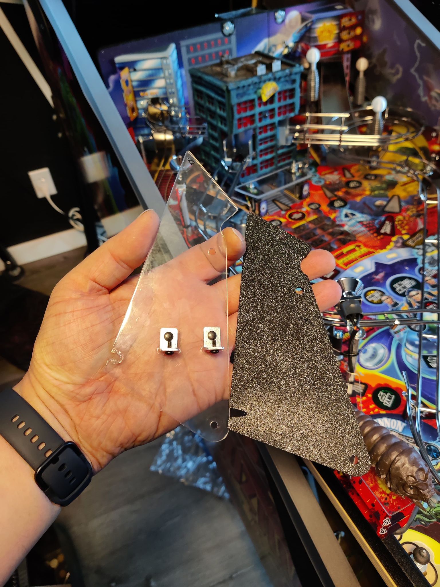 Godzilla pro Pinball machine Toy mounting plastic replacement