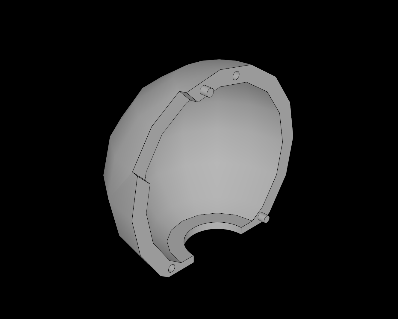 Lego Compatible (61287.dat) Cylinder Hemisphere  2 x  2 with Cutout