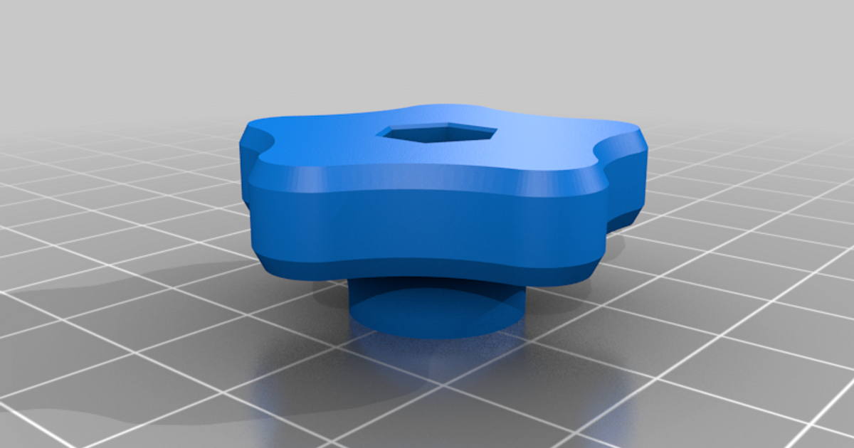 Star Knob M4, M5, M6 Sterngriff by Woodenti Download free STL model