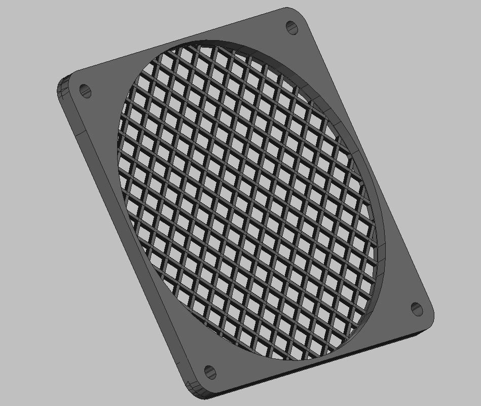 120mm Fan Guard for NOCTUA NF-F12 Prusa Box Exhaust Fan by Chuck B ...