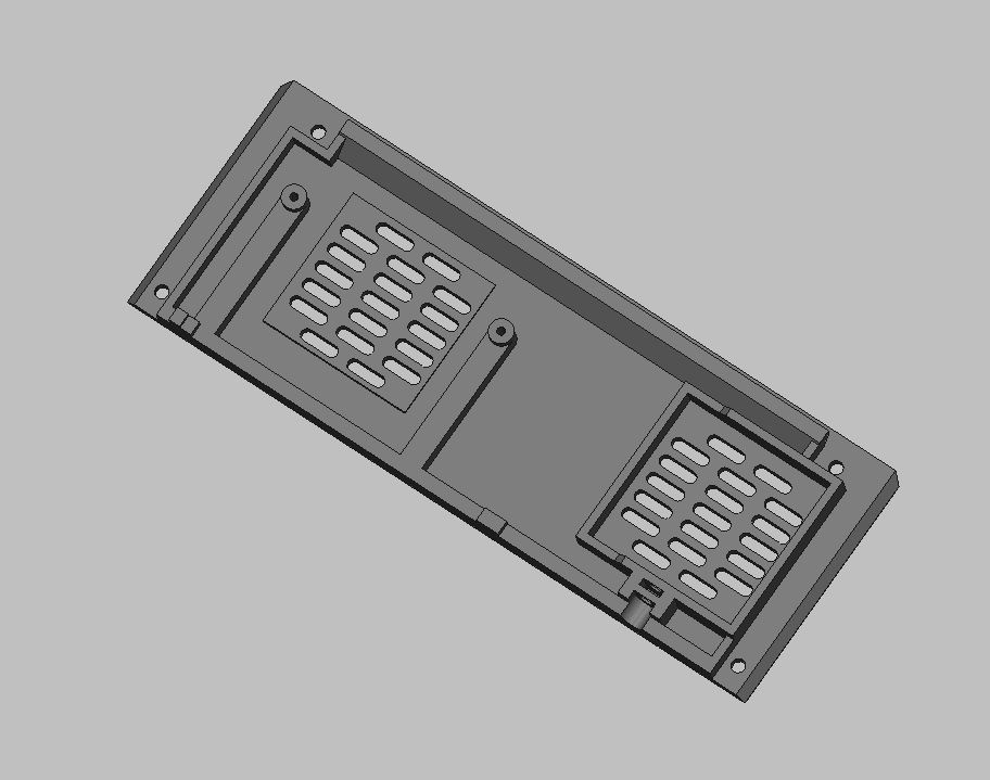 Prusa Box  Raspberry  PI 4B bottom plate with extra vent for Modular panel