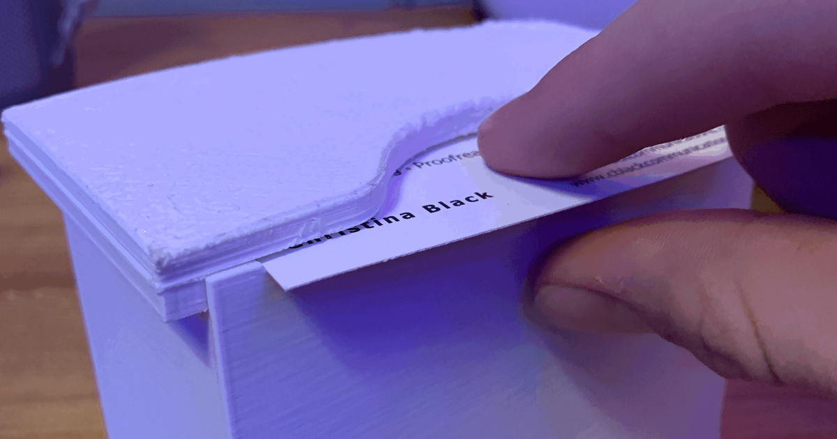 spring loaded business card holder por Ezra Black Descargar modelo