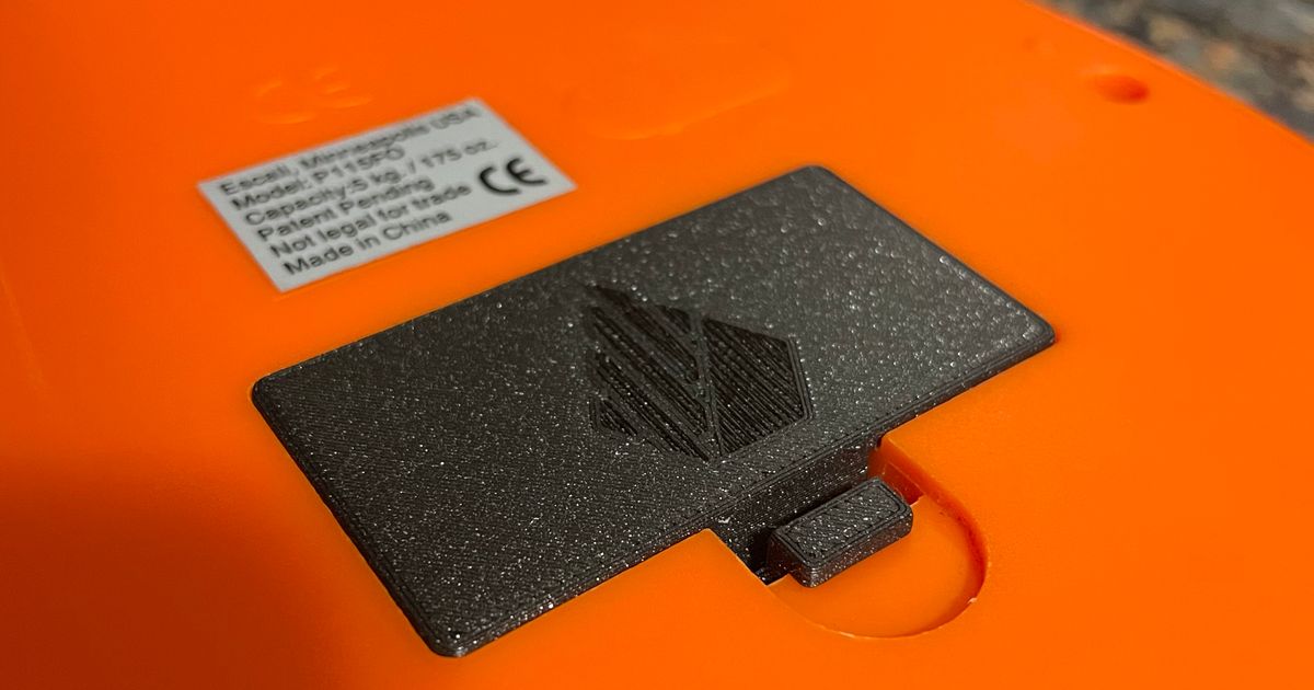 Escali Battery Door by Jacob Download free STL model