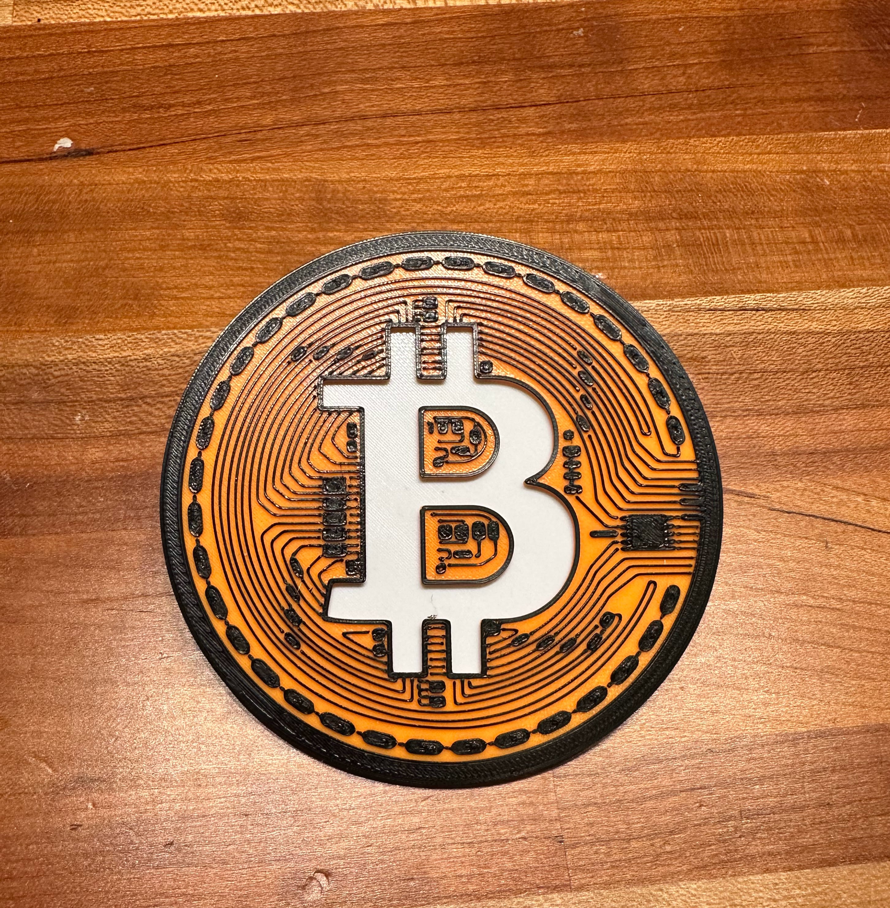 Bitcoin Coaster(Single Extruder)
