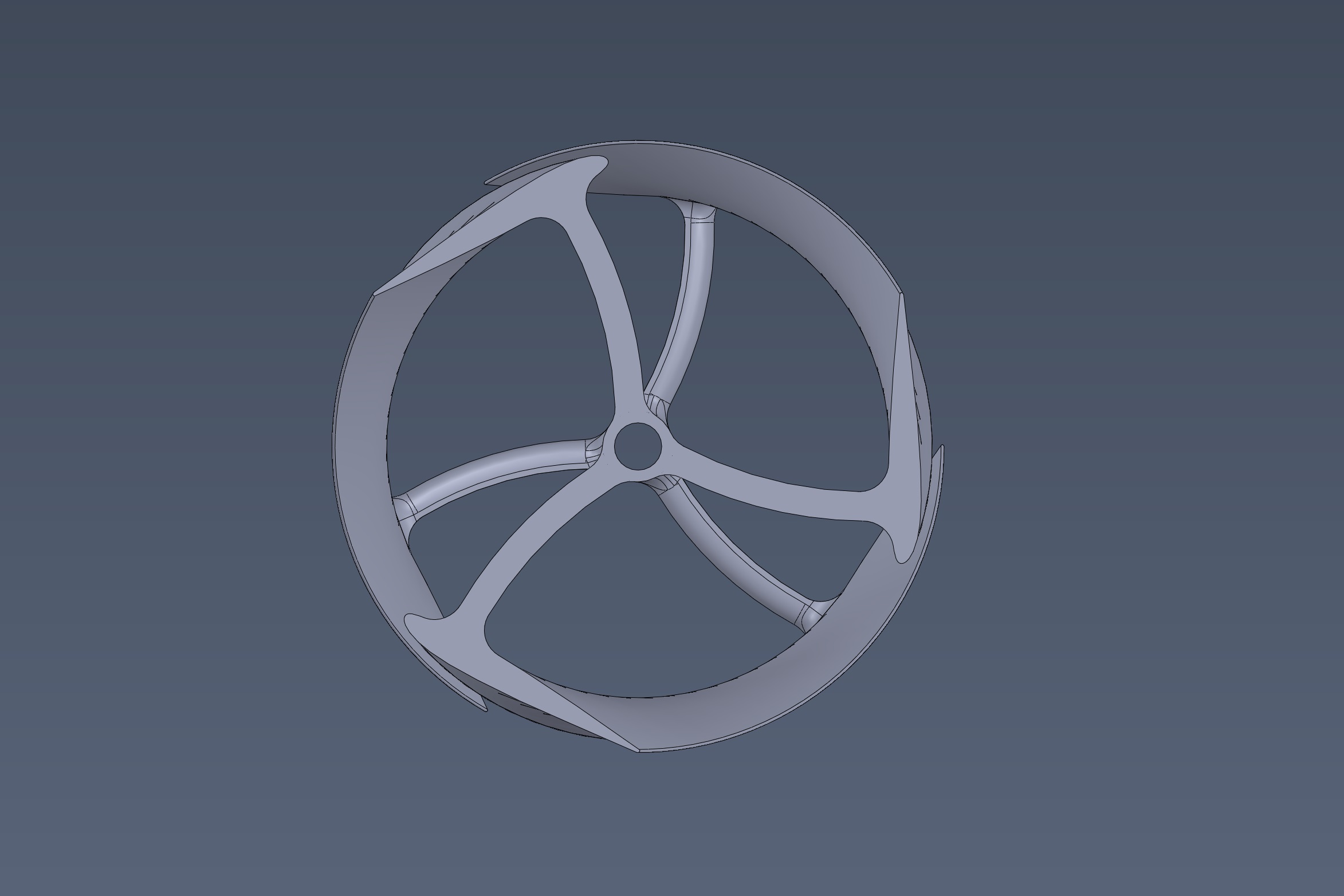 Miniatura 2 do modelo 3D Vertical Axis Windmill 1