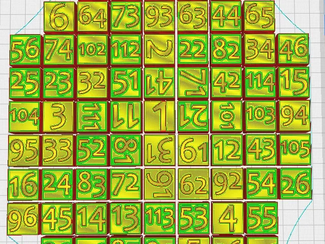 numbered cube