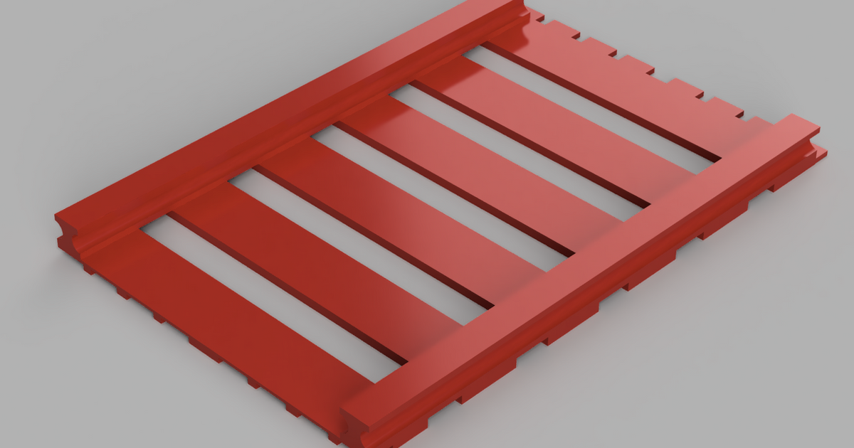 Train Straight Track by Mostafa.hasan | Download free STL model ...