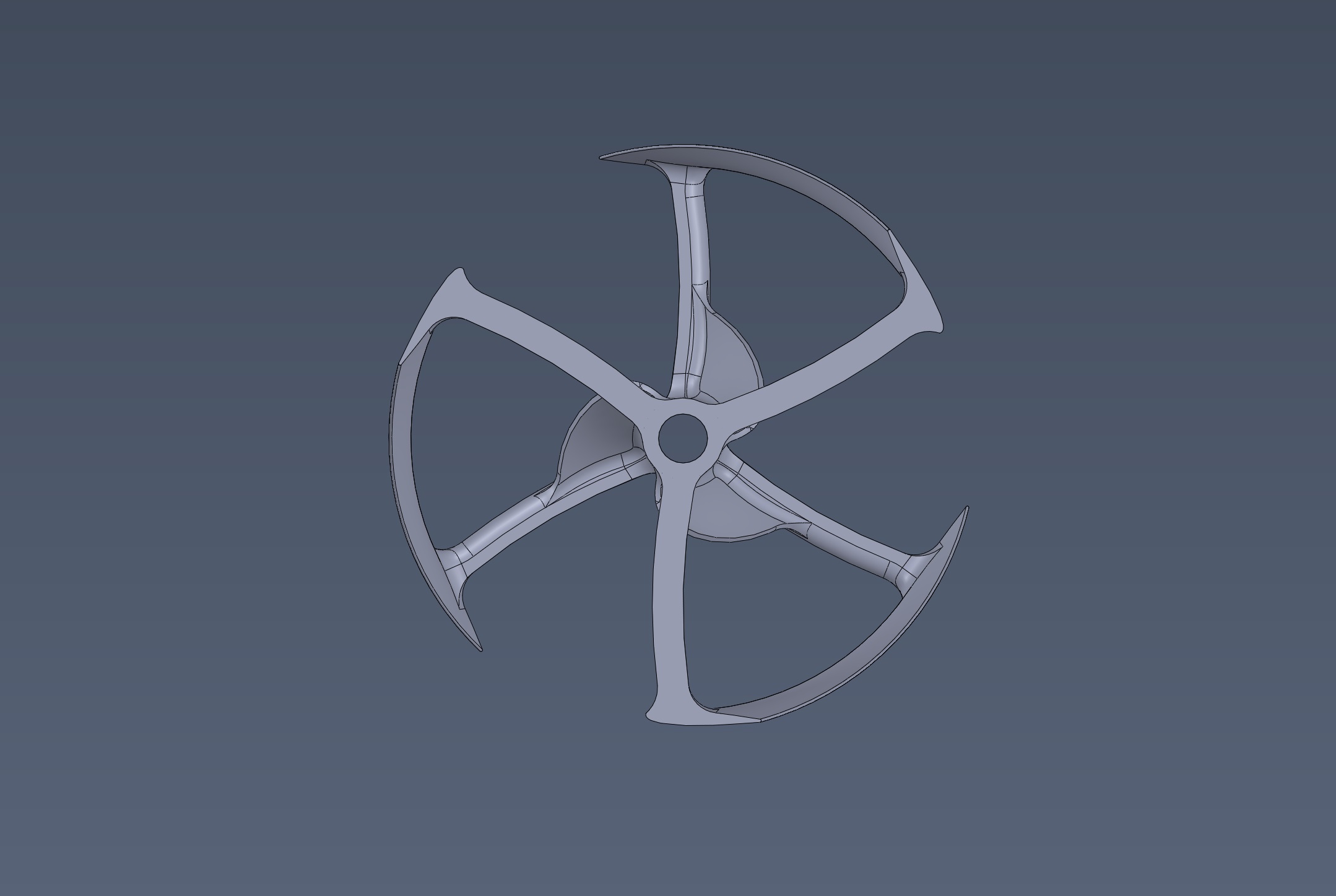 Miniatura 2 do modelo 3D Vertical Axis Windmill 02