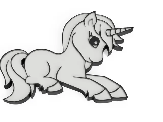 Unicorn magnetic button - customizeable