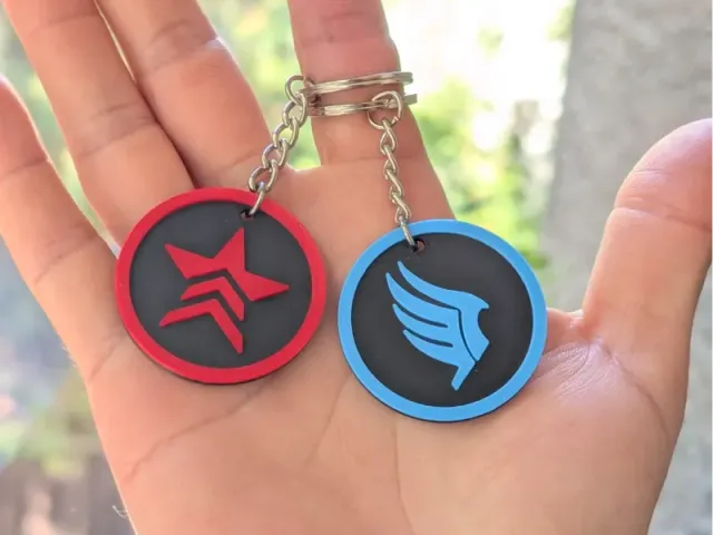 Mass Effect - Paragon/Renegade - Keychain Set