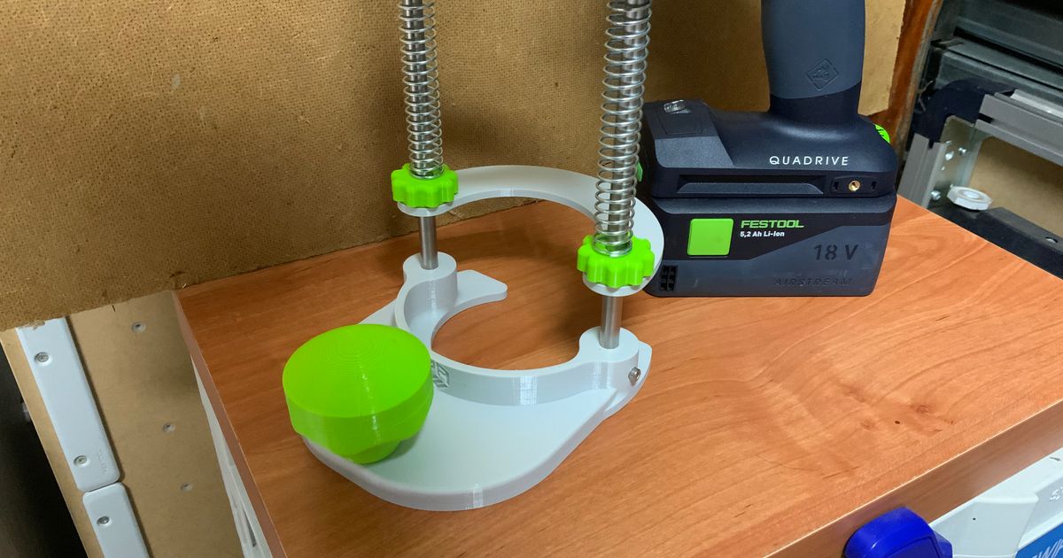 Perpendicular Drilling Jig modified base for Festool TPC/TDC by Chris