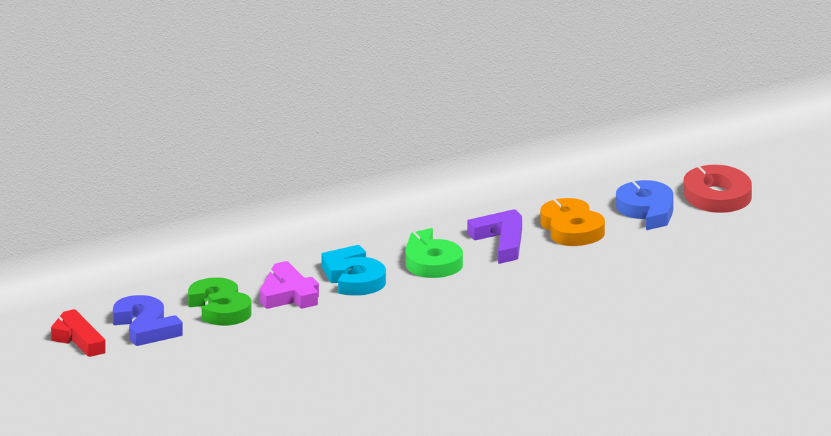 Number Candle Holder Celebration Decorations by Peutron Download