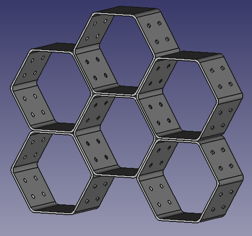 Hexagonal Shelf for Kallax