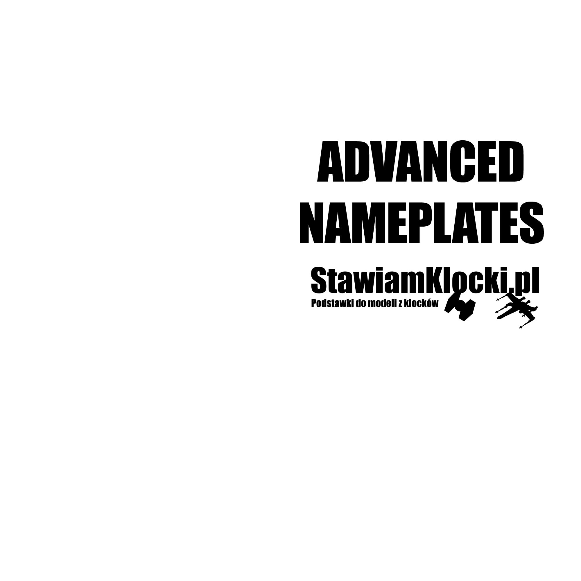 Display Stands for LEGO - Advanced Nameplate Pack