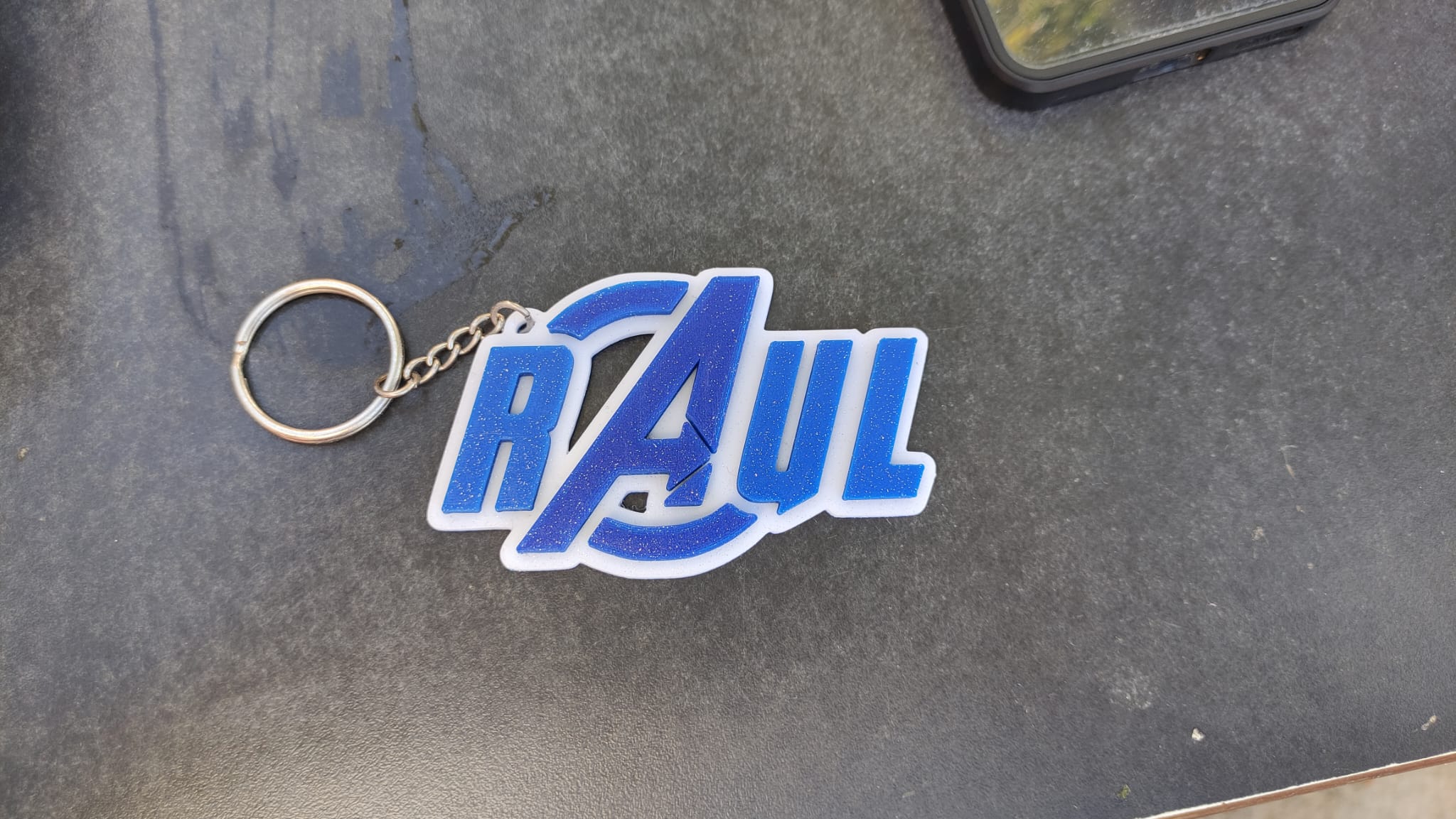 Raul nombre llavero  Keychain Avengers Vengadores