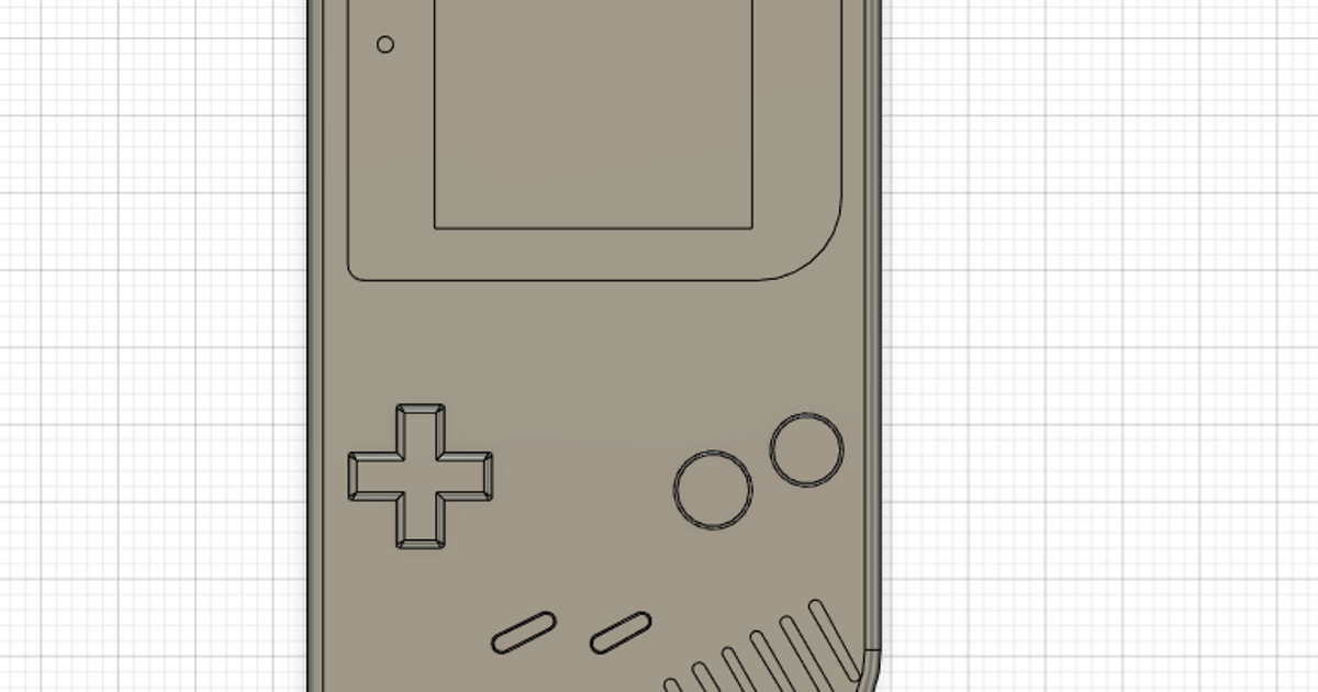 gameboy keychain by shaquille_oatmeal Download free STL model
