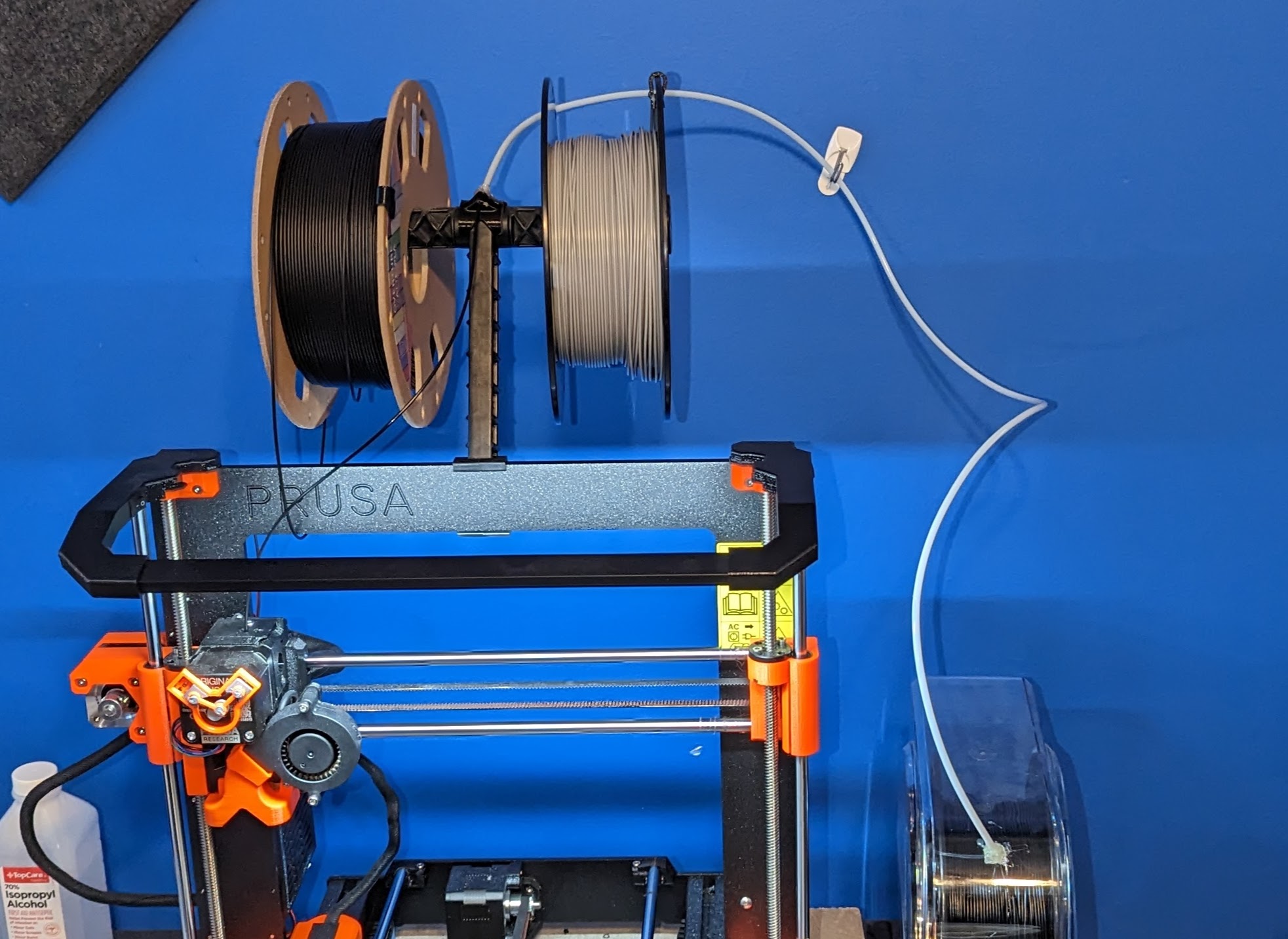 Bowden clip for spool holder
