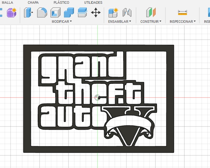 cuadro en relieve de grand theft auto