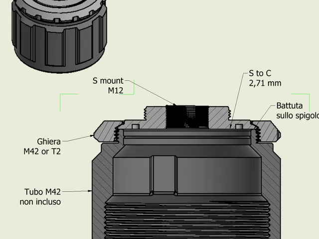 C M12 M42 camera mount