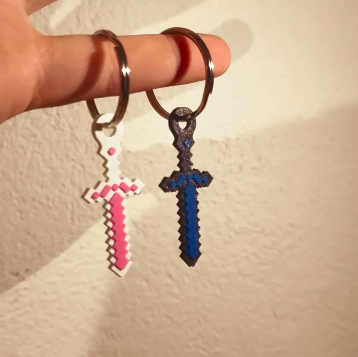 Minecraft Sword KeyChain