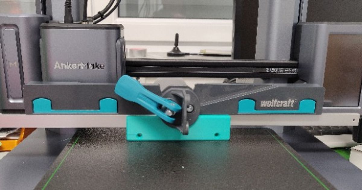 Wall bracket for the Wolfcraft angle bevel for chop and miter saws by