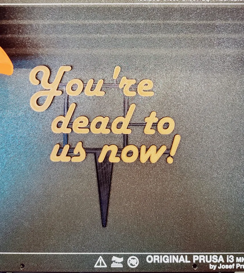 You're Dead to Us Now Cake Topper by Ian | Download free STL model ...