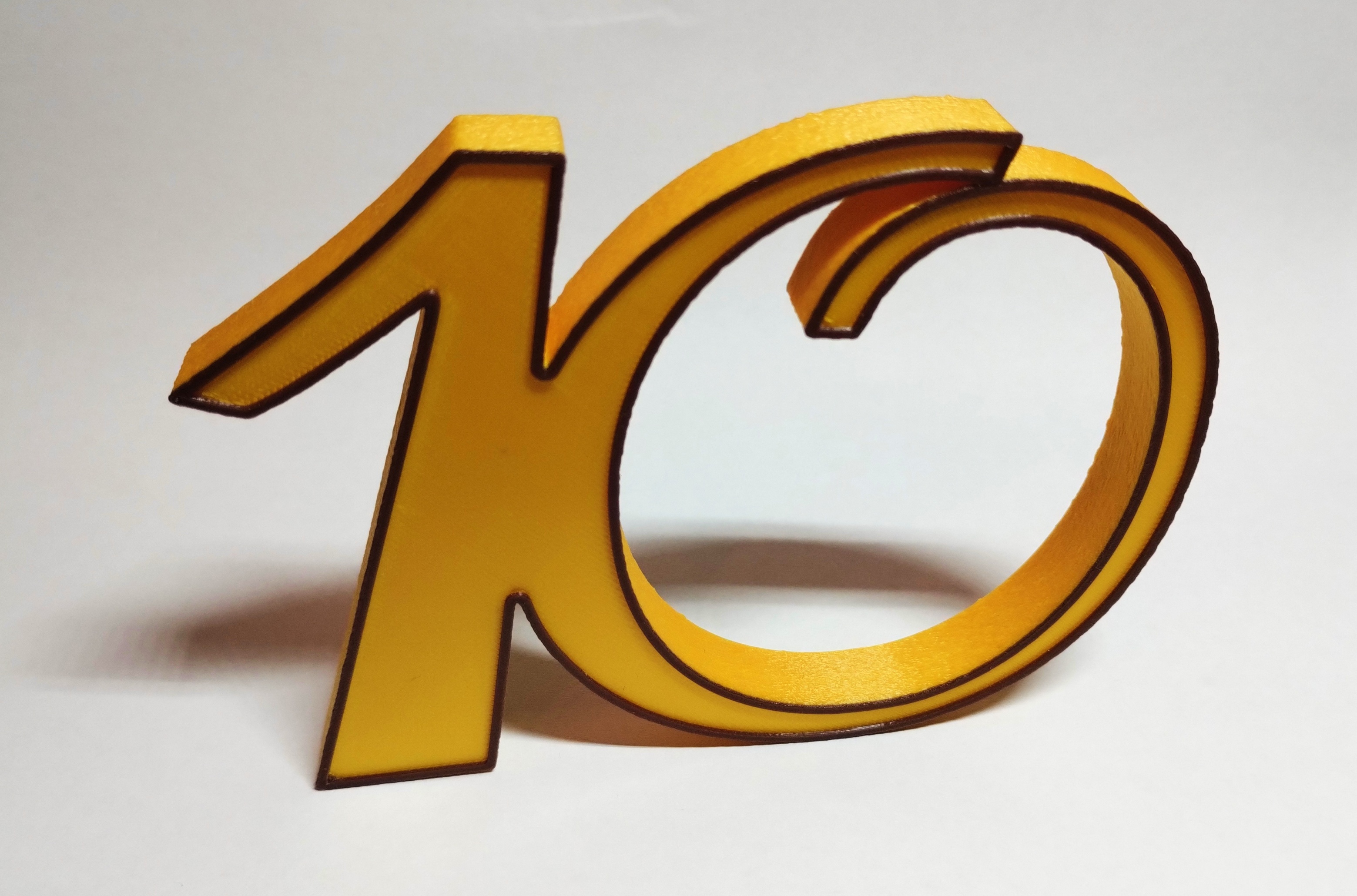 Miniatura 2 do modelo 3D Cake topper "10"
