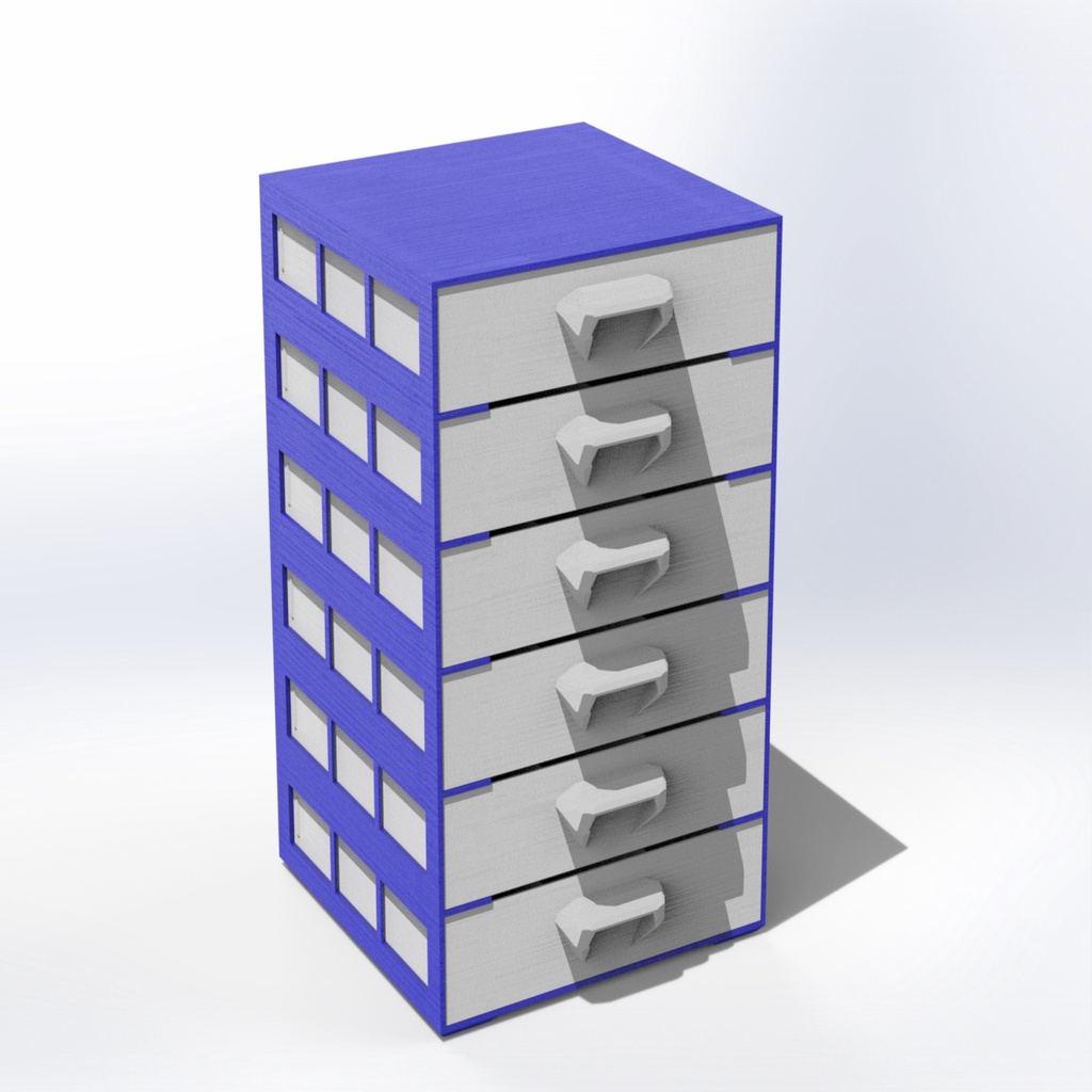 Economical Drawer 112x112mm box no supports needed