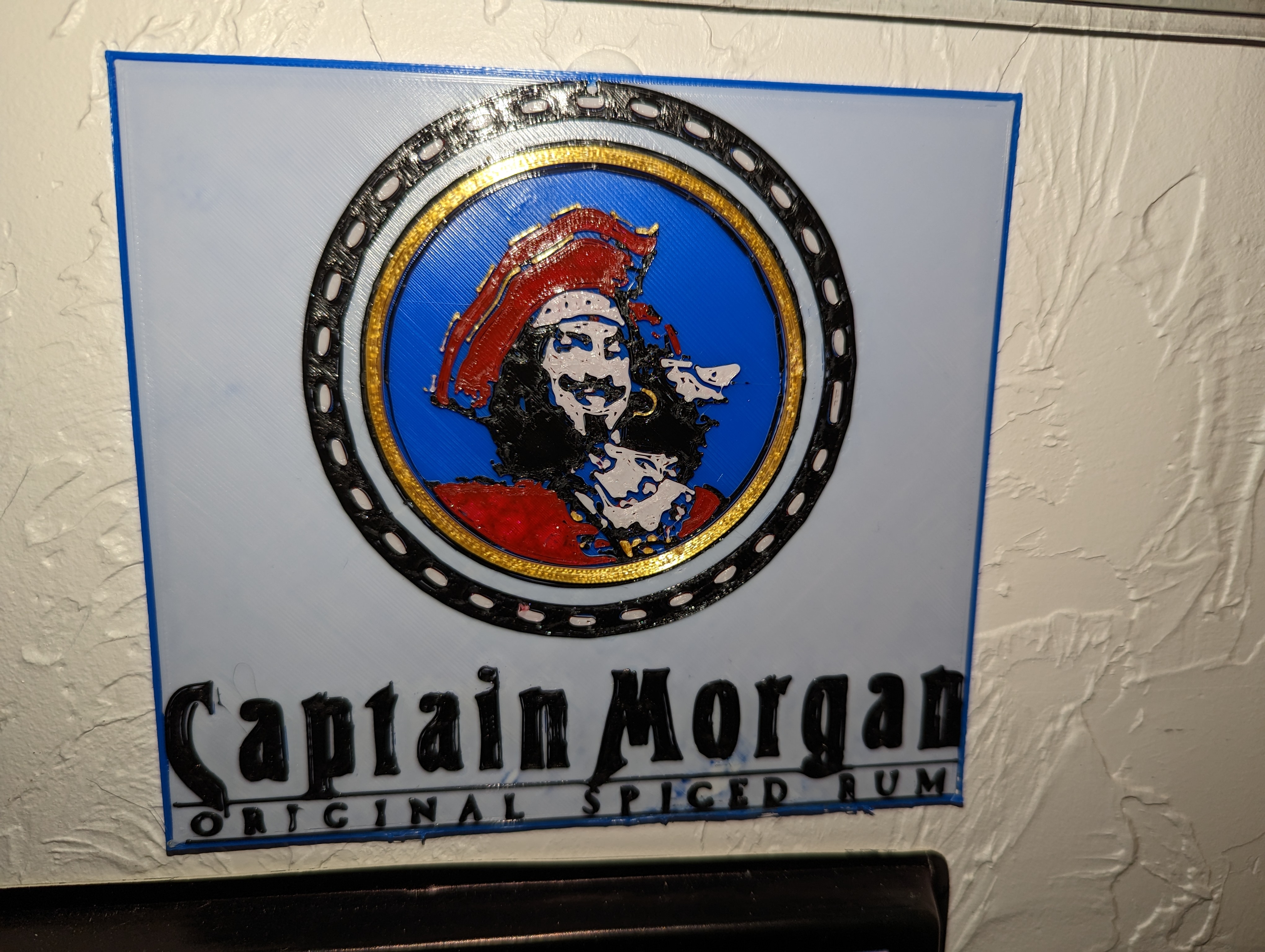 Captain Morgan Spiced Rum sign - beer sign
