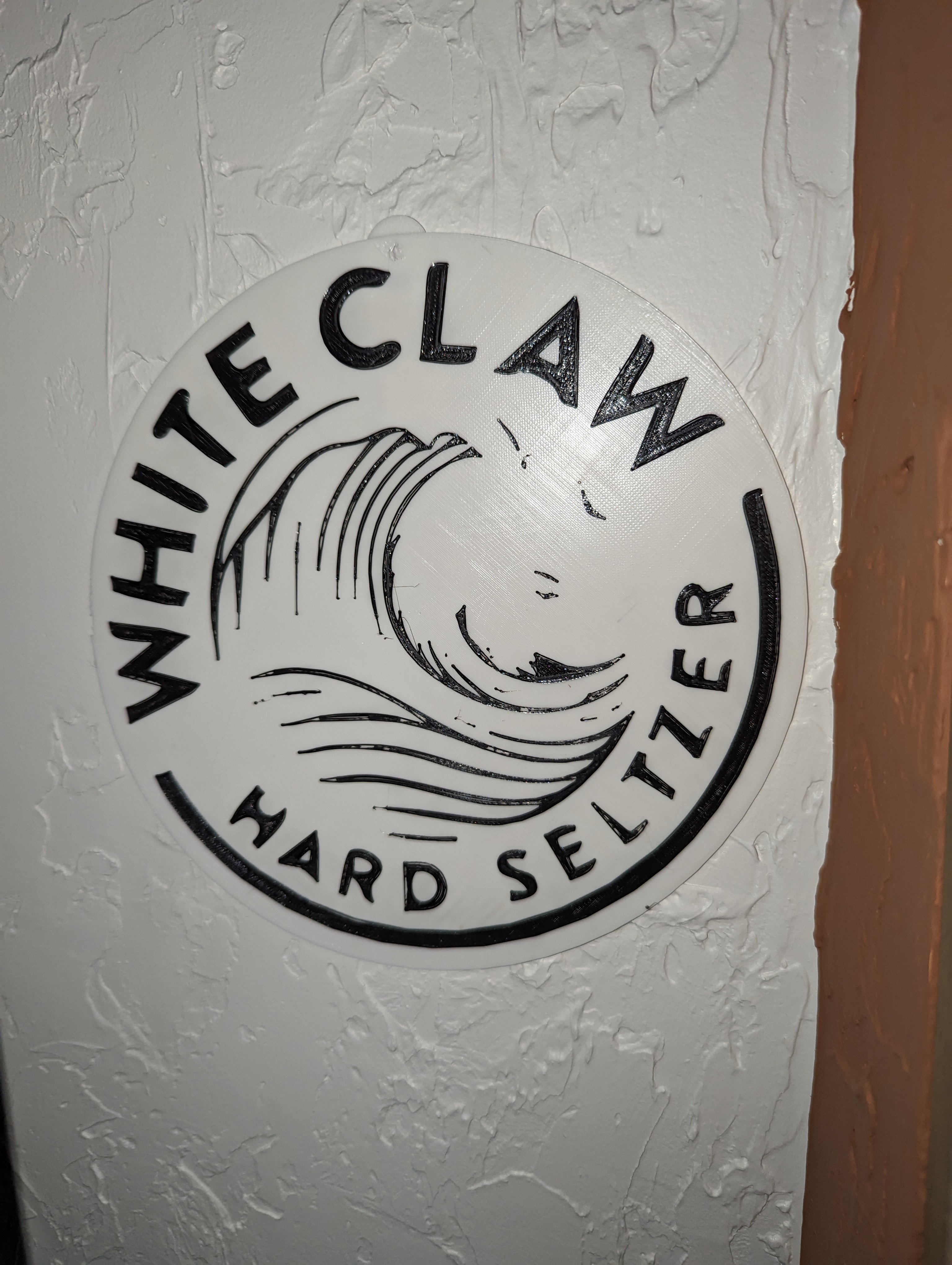 White Claw Hard Seltzer sign - beer