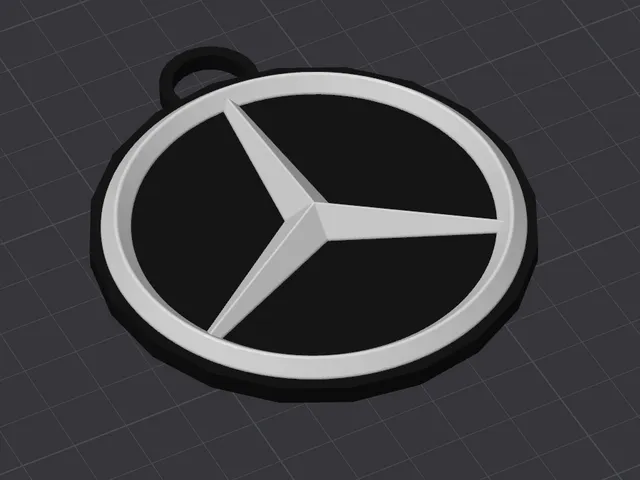 Mercedes-Star-Wallmount or keychain