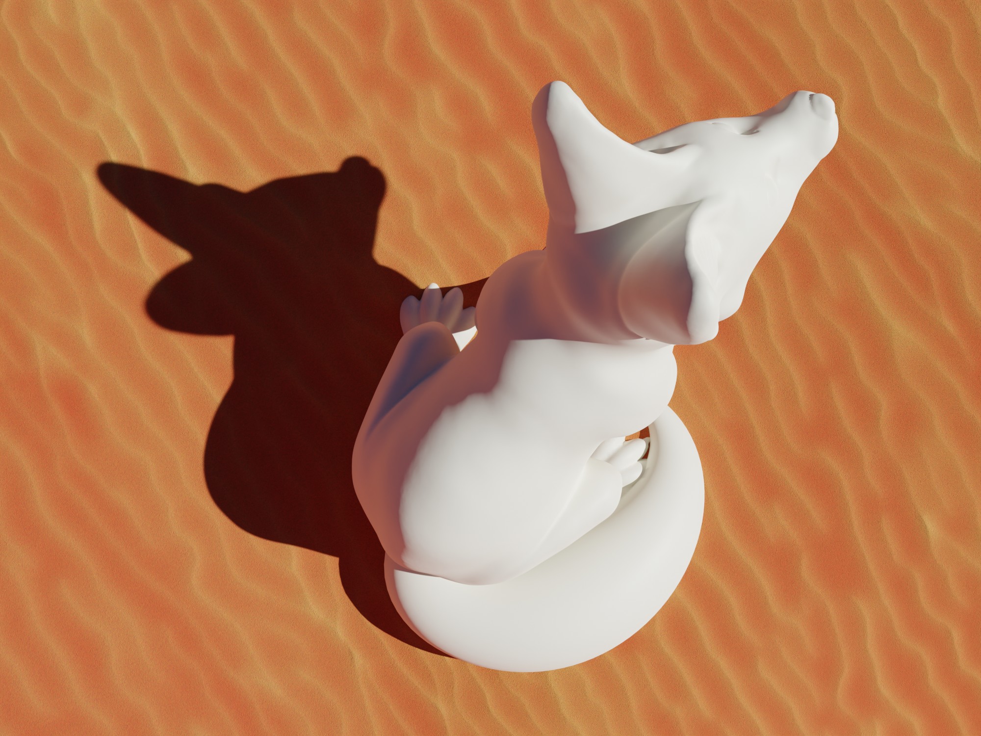 Miniatura 4 do modelo 3D Fennec fox