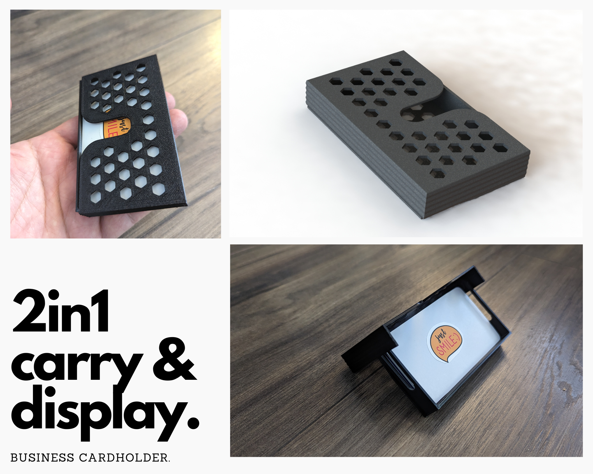 2in1 Cardholder Carry & Display