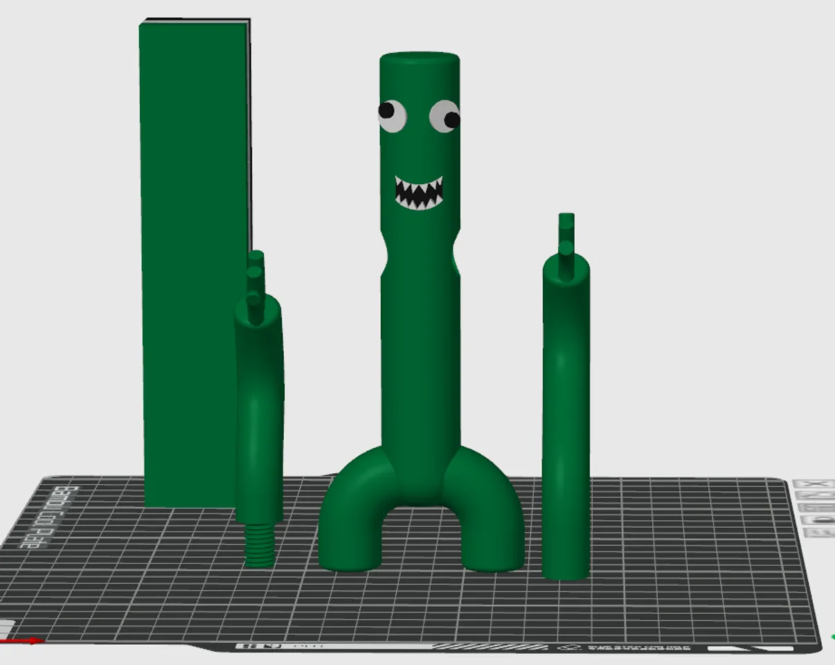 Green from Rainbow Friends by Tdub5 (PrintNPlayToys), Download free STL  model