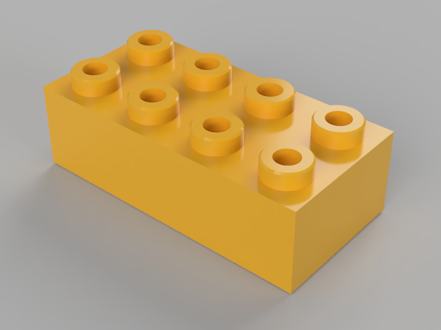 Dimensions of a online lego brick