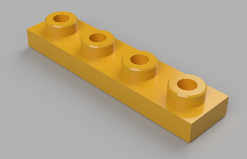 Miniatura 3 do modelo 3D Dimensions Lego Compatible Brick